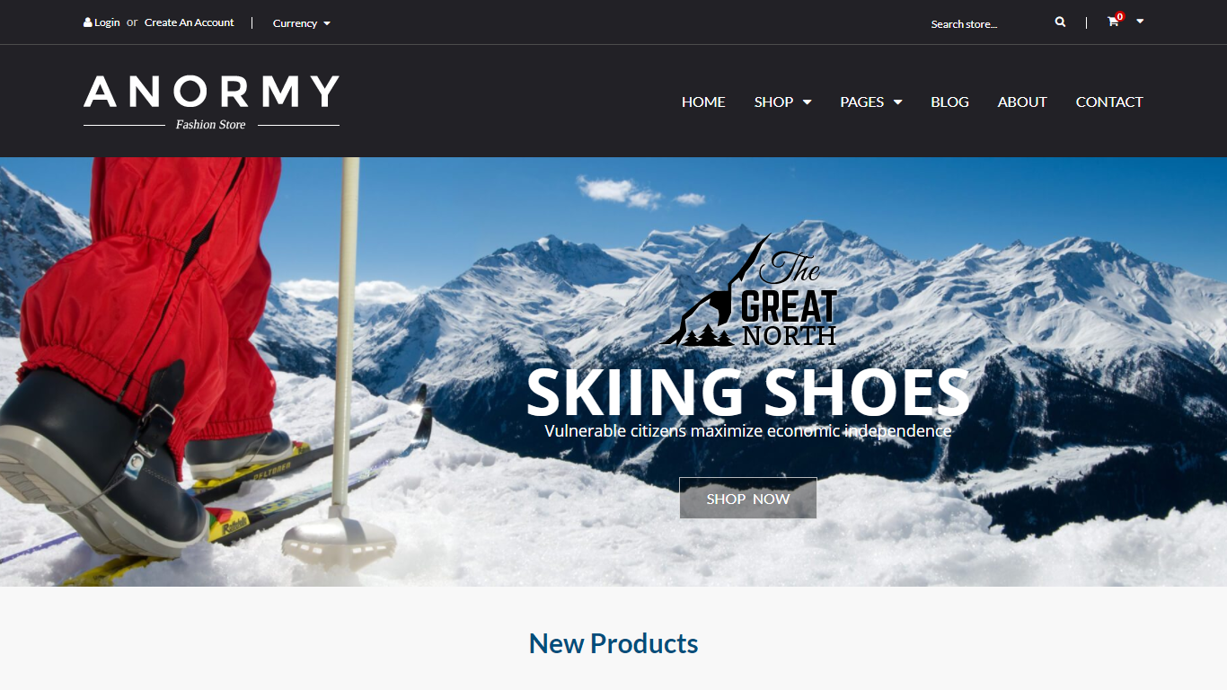 shopify theme by anormy
