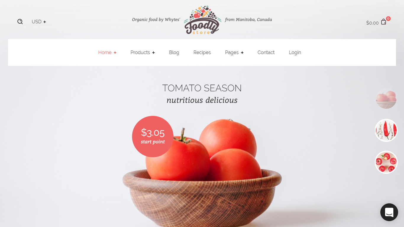 shopify theme by foodly