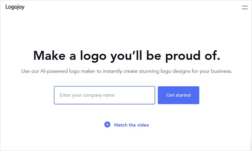 logojoy logo maker tools