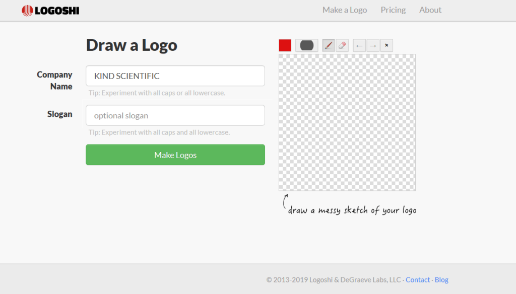 Logoshi - Draw a Logo - Online Logo Maker - Try it Free