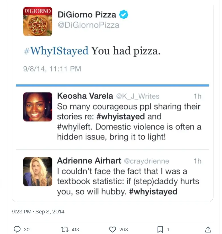 DiGiorno Pizza tweet
