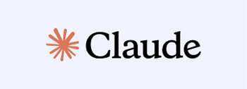 Claude wordmark logo with orange starburst icon