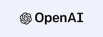 OpenAI wordmark next to its spirograph logo