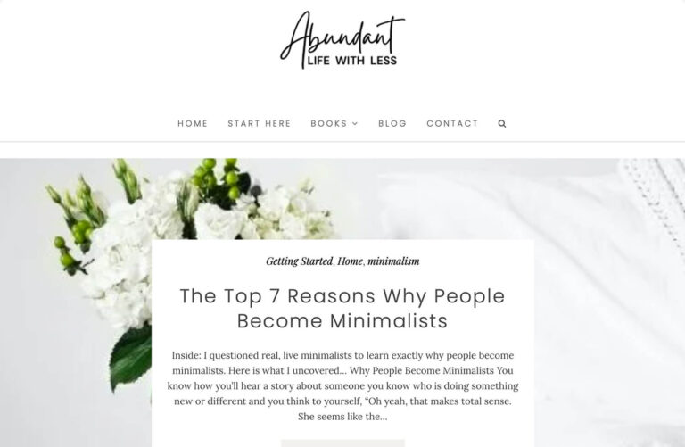 Abundant Life with Less