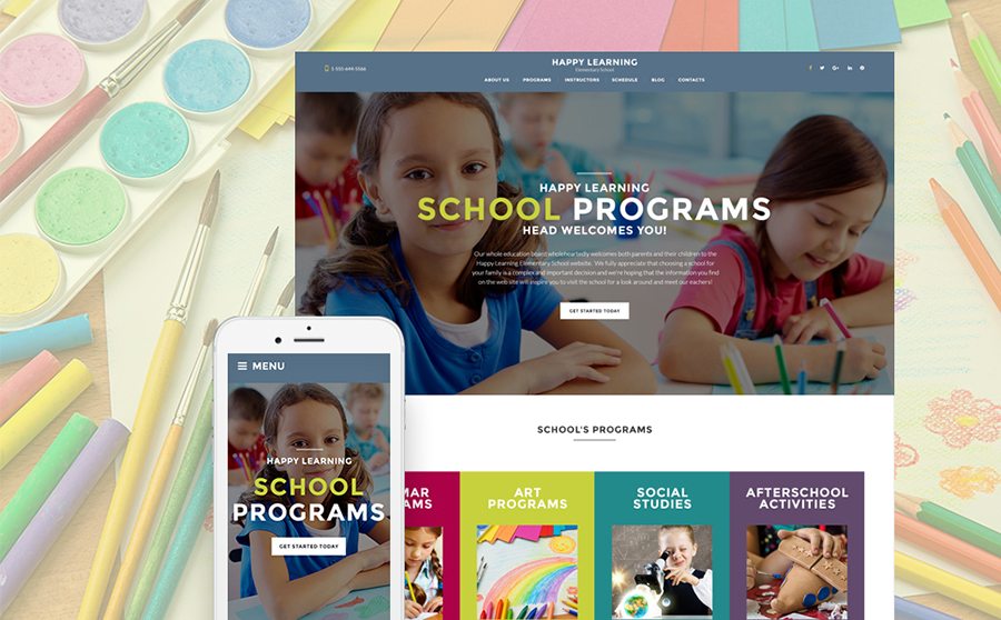 Education Wordpress Themes: Top 15 to Launch an Educational Website 186 Primary School WordPress Theme