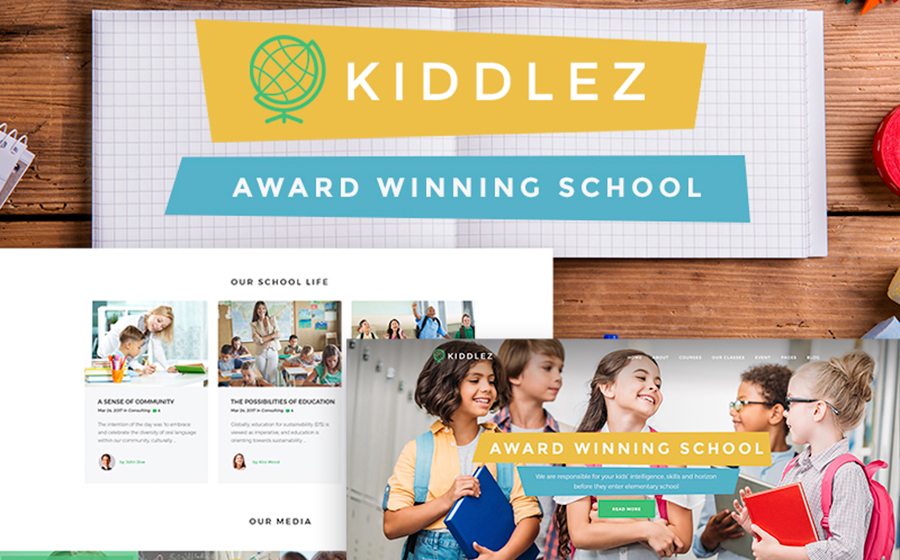 Education Wordpress Themes: Top 15 to Launch an Educational Website 176 Kiddlez - Primary School Responsive WordPress Theme