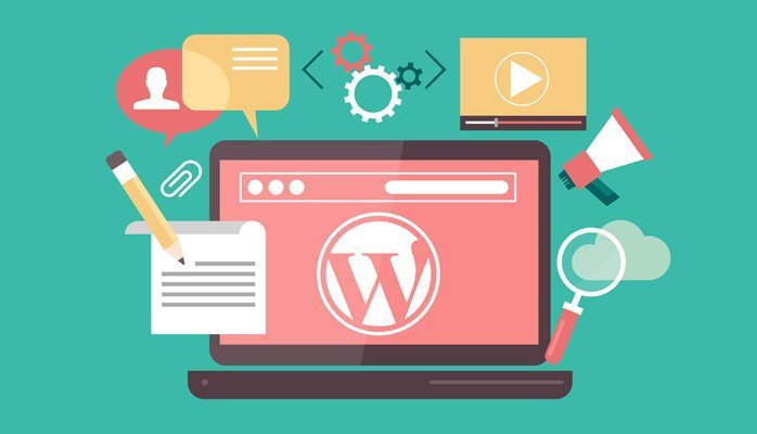 5 WordPress Developer Tools to Use 6 cartoon of wordpress on laptop to represent wordpress developer tools