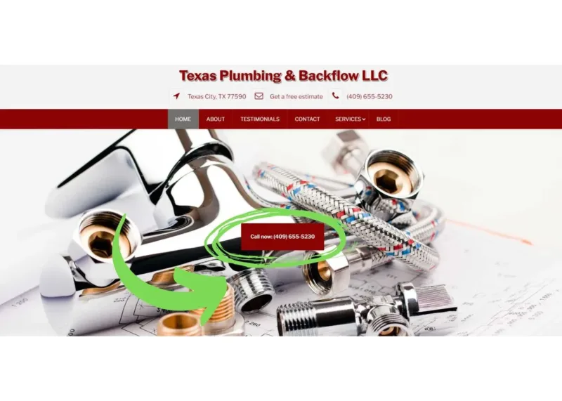 7 Key Elements of a High-Converting Plumber Website Design 38 Plumber website design CTA