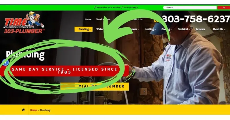 7 Key Elements of a High-Converting Plumber Website Design 42 Plumber website design header 3