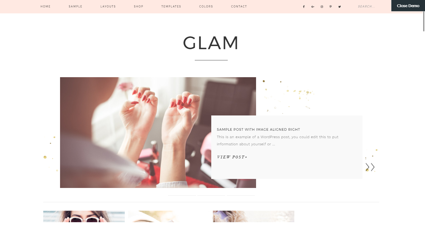 Best Fashion WordPress Themes: Top 14 73 fashion theme by glam pro