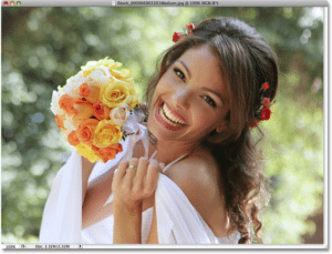 image seo for optimization lady smiling