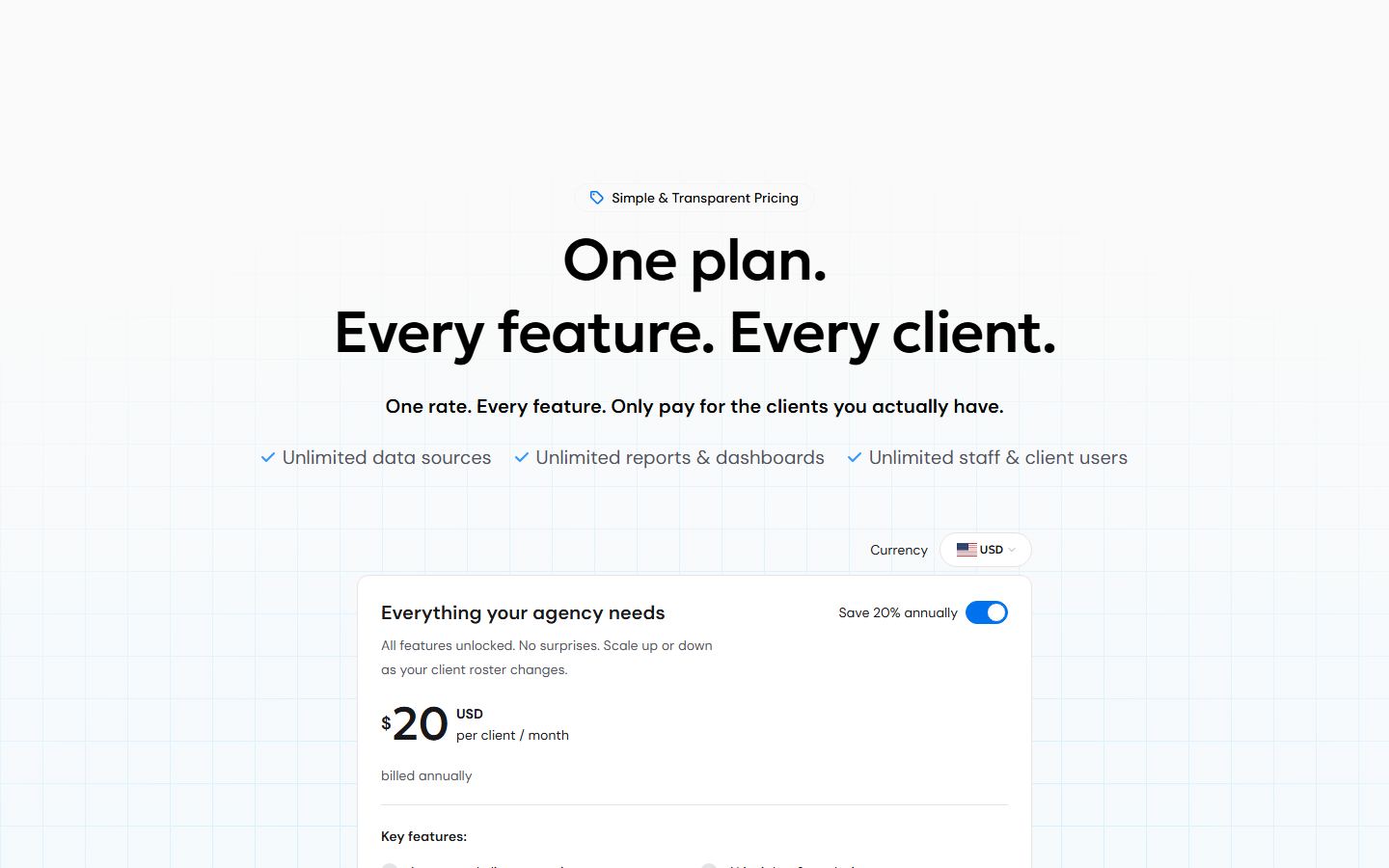 AgencyAnalytics demo homepage
