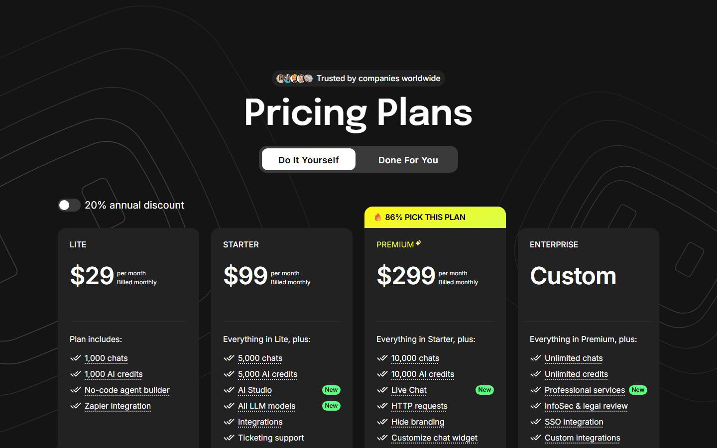 WotNot demo homepage