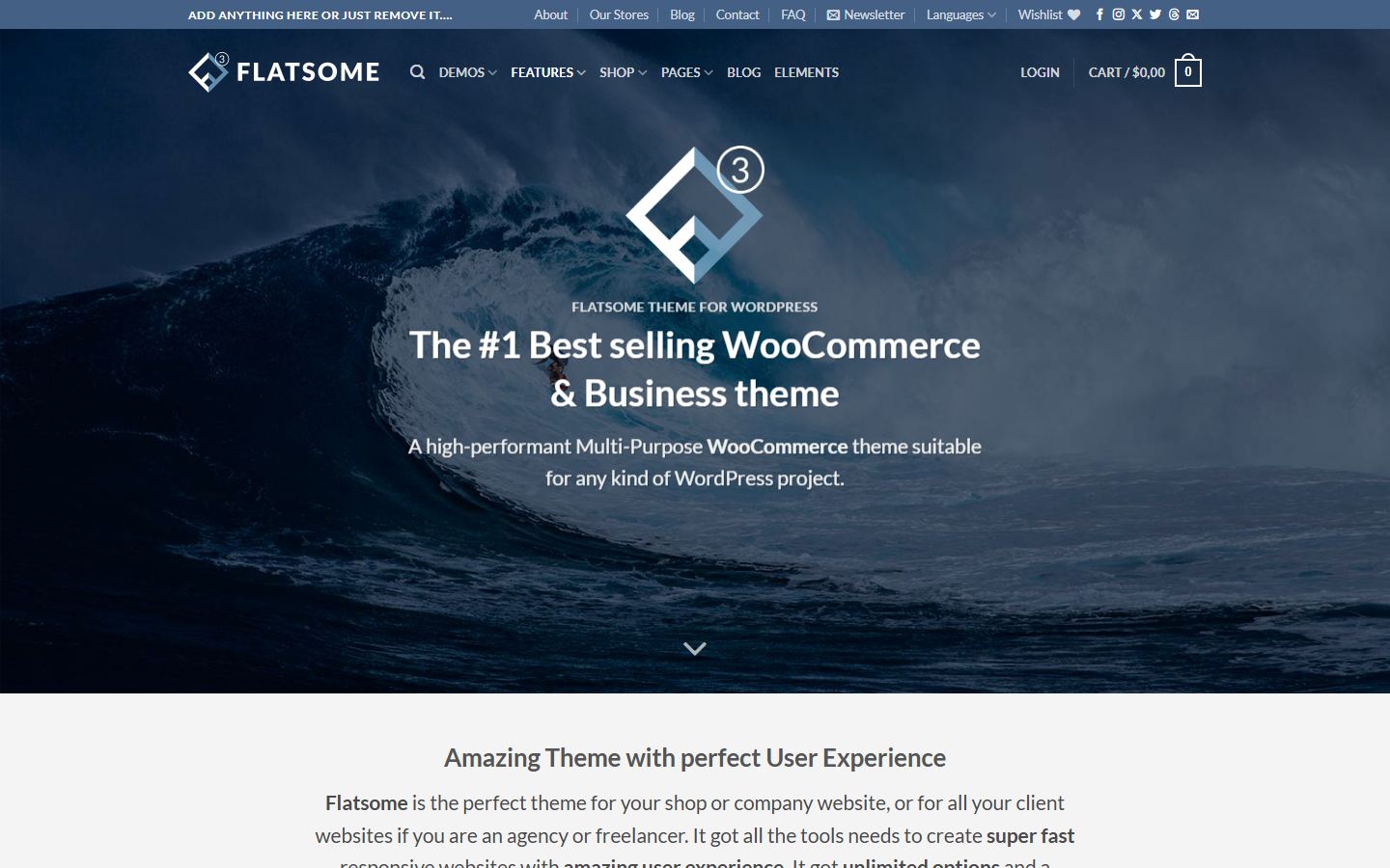Flatsome demo homepage